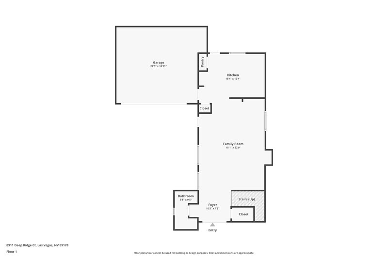 3,160/Mo, 8911 Deep Ridge CT Las Vegas, NV 89178 Floor Plan View