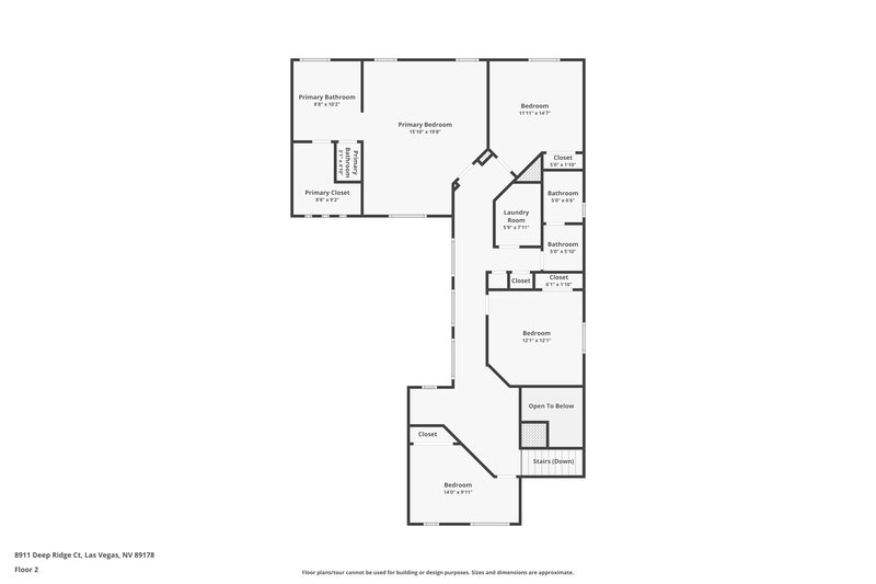 3,160/Mo, 8911 Deep Ridge CT Las Vegas, NV 89178 Floor Plan View 2
