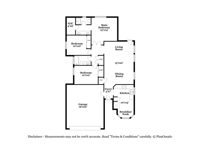 2,590/Mo, 4445 Cielo Ln Las Vegas, NV 89130 Floor Plan View