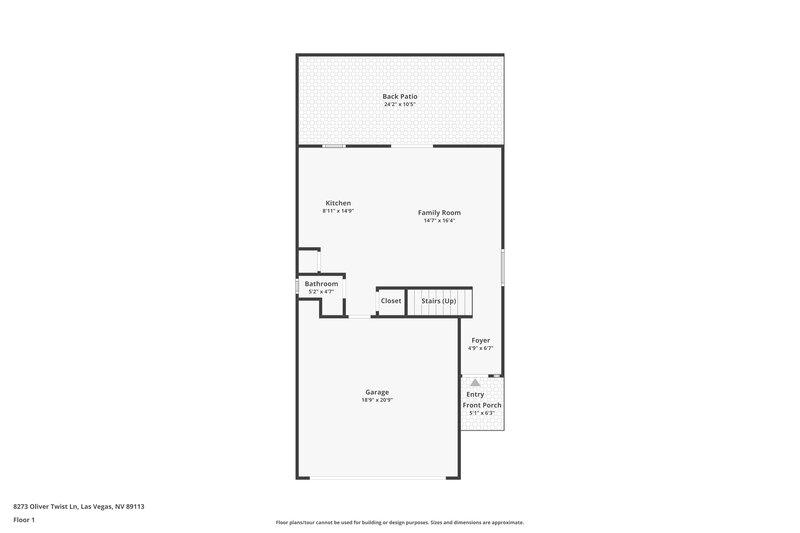 1,985/Mo, 8273 Oliver Twist Ln Las Vegas, NV 89113 Floor Plan View