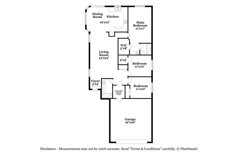 2,185/Mo, 5023 Benezette Ct Las Vegas, NV 89141 Floor Plan View