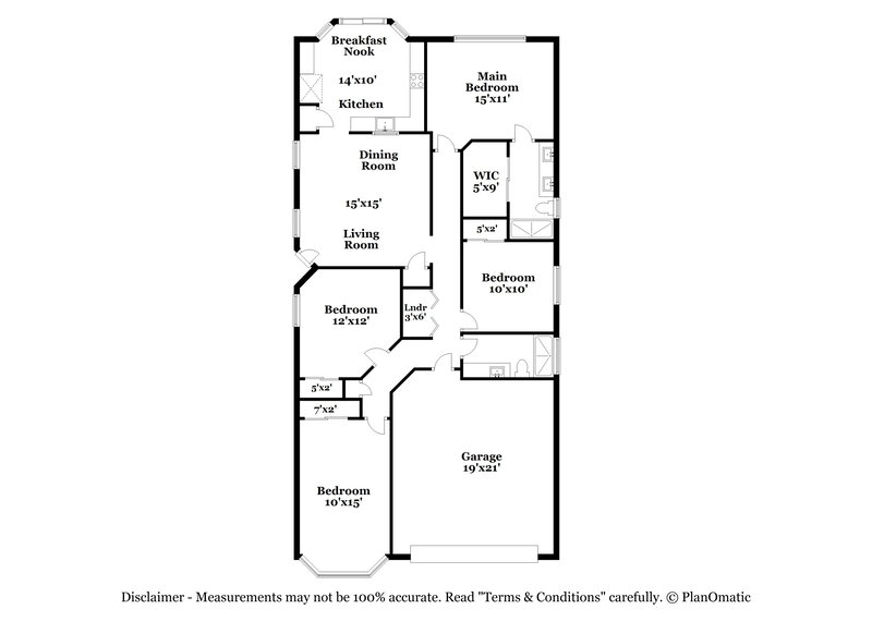 2,155/Mo, 6531 Duck Hill Springs Dr Las Vegas, NV 89122 Floor Plan View