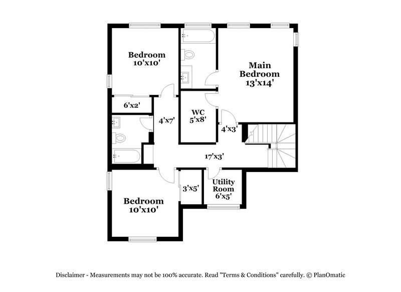 1,860/Mo, 5864 Cape Hatteras Ct Las Vegas, NV 89139 Floor Plan View