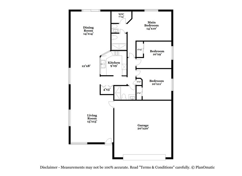 2,105/Mo, 5285 Mineral Lake Dr Las Vegas, NV 89122 Floor Plan View