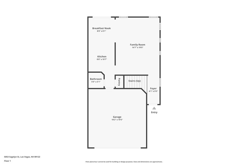 1,795/Mo, 5053 Sagelyn St Las Vegas, NV 89122 Floor Plan View