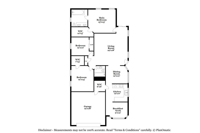 2,990/Mo, 918 Rocky Stone Ave North Las Vegas, NV 89081 Floor Plan View