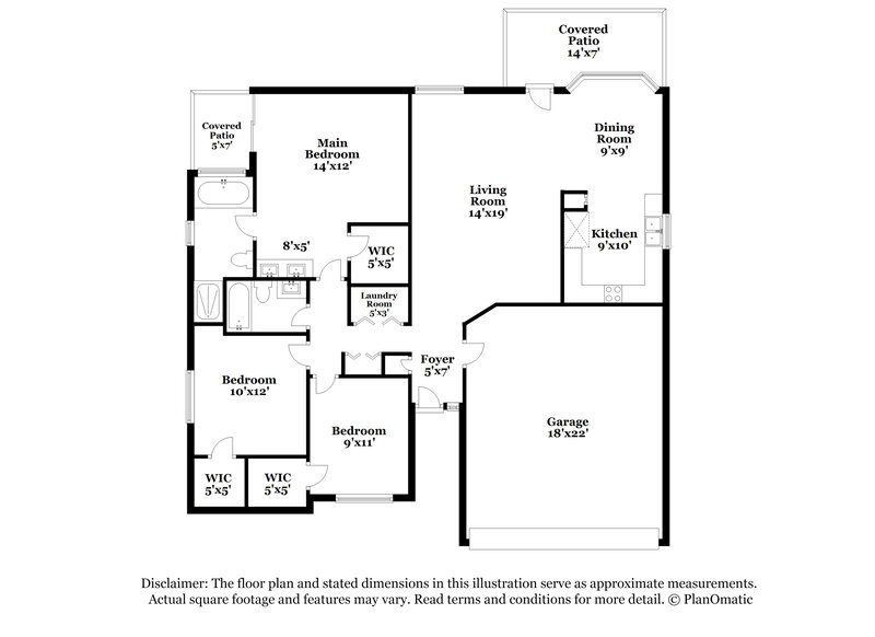 2,050/Mo, 705 Skipjack Dr Henderson, NV 89015 Floorplan View