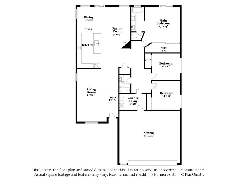 2,190/Mo, 7421 Tamarind Ave Las Vegas, NV 89147 Floor Plan View