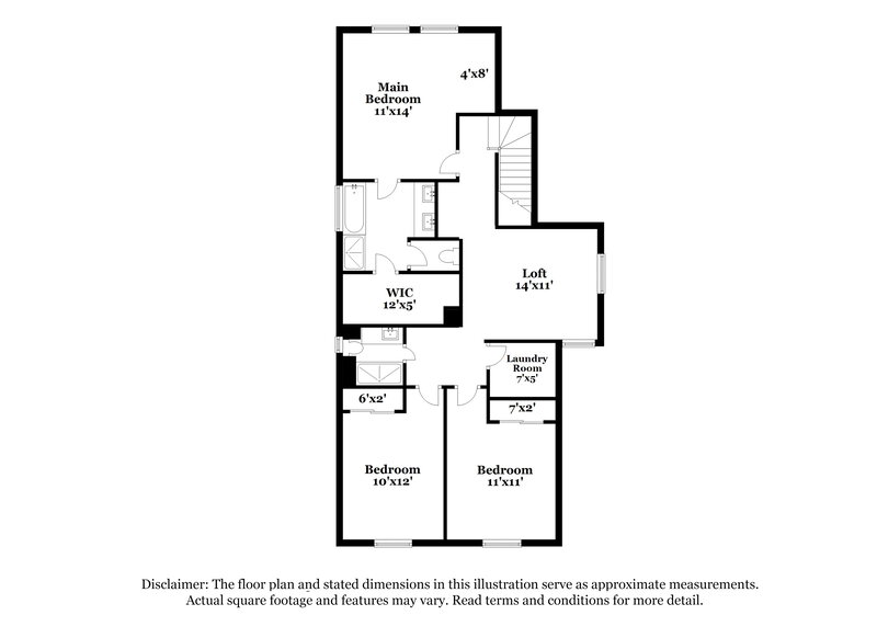 2,140/Mo, 7481 Paces Mill Ct Las Vegas, NV 89113 Floor Plan View 2