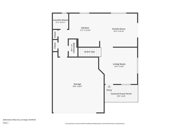 2,140/Mo, 6246 Arbor Valley Ave Las Vegas, NV 89139 Floor Plan View 2