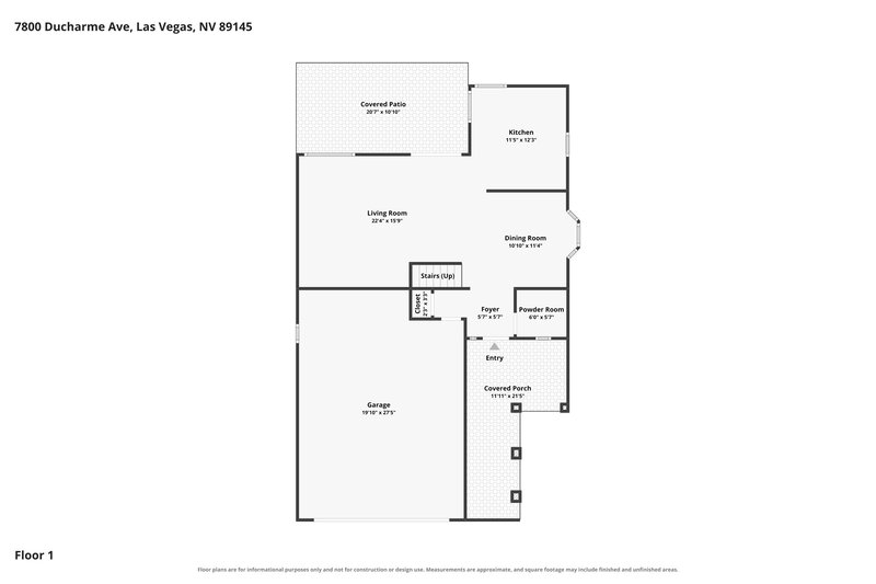2,155/Mo, 7800 Ducharme Ave Las Vegas, NV 89145 Floor Plan View