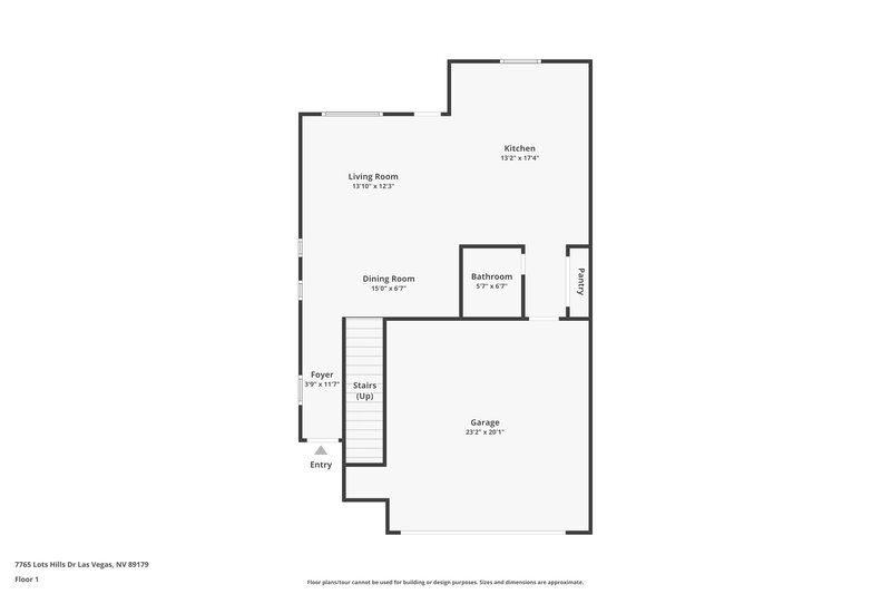 2,150/Mo, 7765 Lots Hills Dr Las Vegas, NV 89179 Floor Plan View
