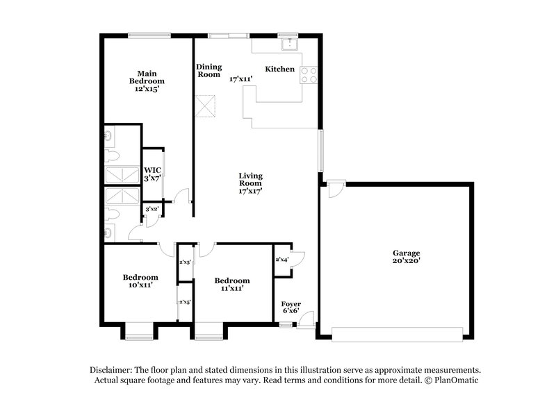 2,075/Mo, 5041 Wildroot Rd Las Vegas, NV 89130 Floor Plan View