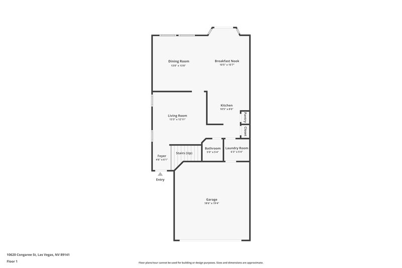 2,085/Mo, 10620 Congaree St Las Vegas, NV 89141 Floor Plan View