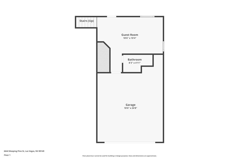 2,050/Mo, 6644 Weeping Pine Las Vegas, NV 89149 Floor Plan View