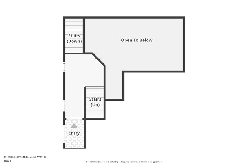 2,050/Mo, 6644 Weeping Pine Las Vegas, NV 89149 Floor Plan View 2