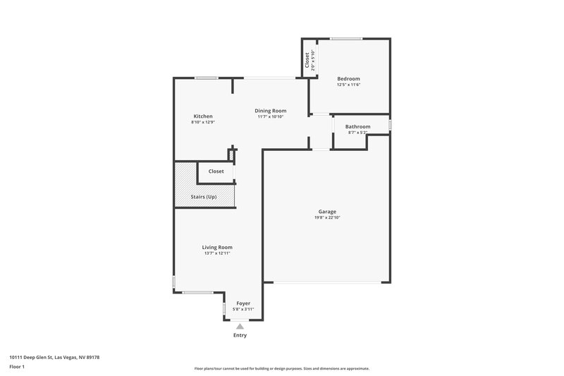 2,325/Mo, 10111 Deep Glen St Las Vegas, NV 89178 Floor Plan View