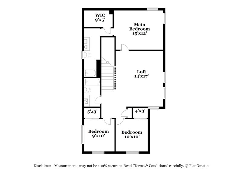 1,990/Mo, 7424 Scottish Castle Ave Las Vegas, NV 89113 Floor Plan View 2