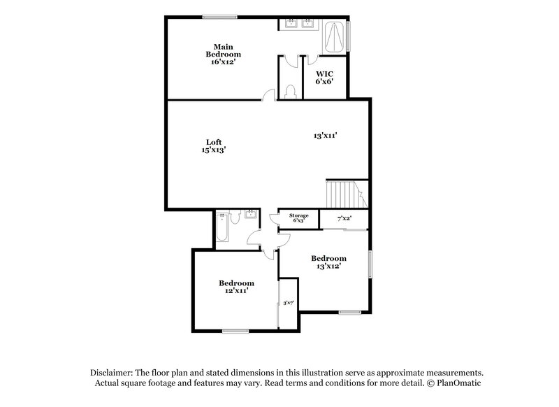 2,255/Mo, 7640 W Delhi Ave Las Vegas, NV 89129 Floor Plan View 2