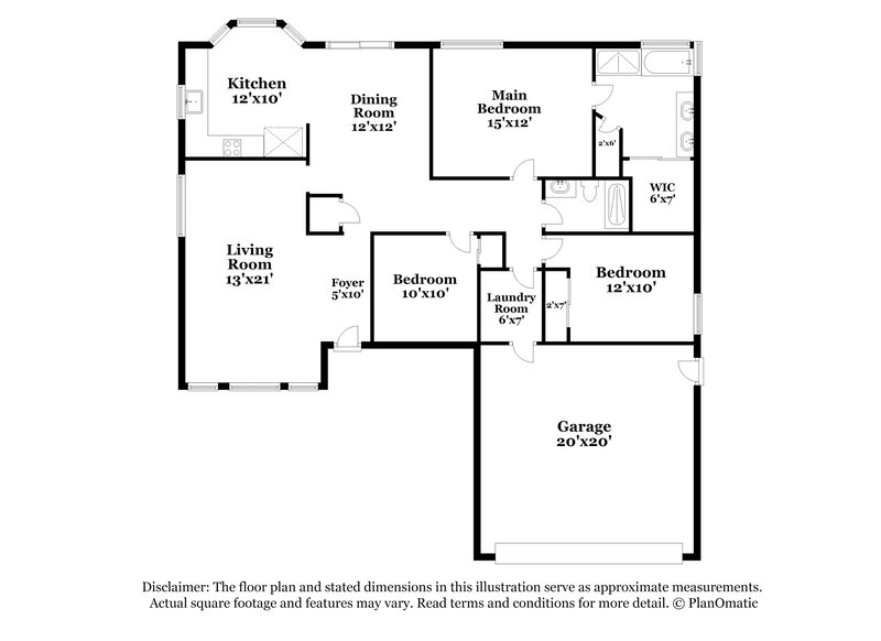 1,980/Mo, 1520 Santa Rosalia Dr North Las Vegas, NV 89031 Floor Plan View