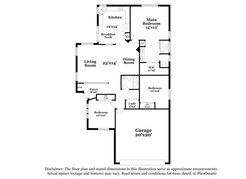 2,125/Mo, 921 Adobe Flat Dr Henderson, NV 89011 Floorplan View