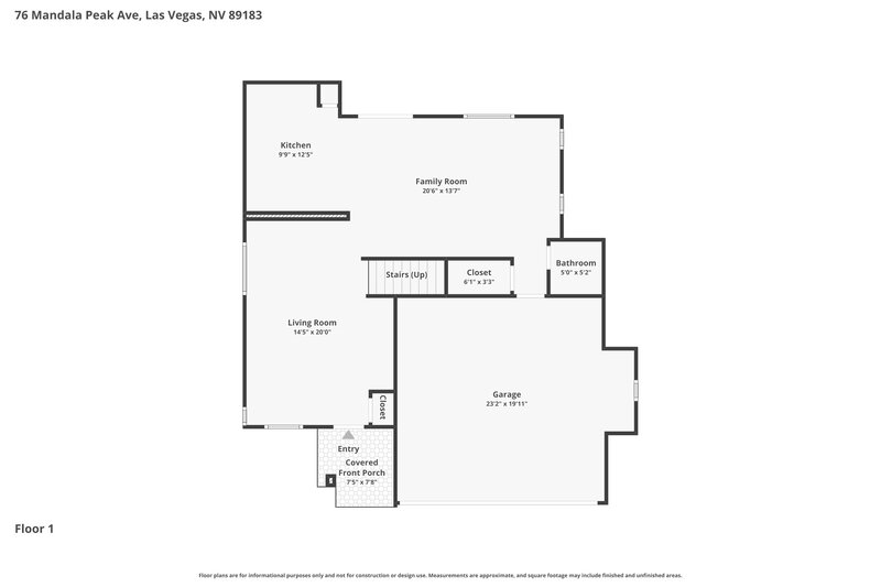 2,190/Mo, 76 Mandala Peak Ave Las Vegas, NV 89183 Floor Plan View