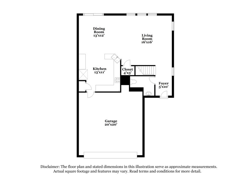1,875/Mo, 228 Big Cliff Ave North Las Vegas, NV 89031 Floor Plan View