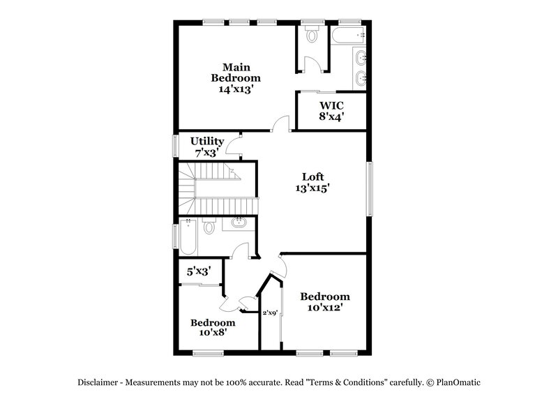 2,305/Mo, 7967 Carmel Heights Ave Las Vegas, NV 89178 Floor Plan View 2