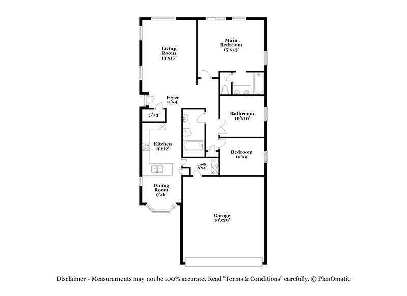 1,950/Mo, 1862 Oak Bluffs Ave North Las Vegas, NV 89032 Floor Plan View
