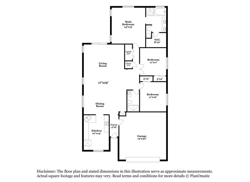 2,310/Mo, 1935 Tanner Valley Cir Las Vegas, NV 89123 Floorplan View
