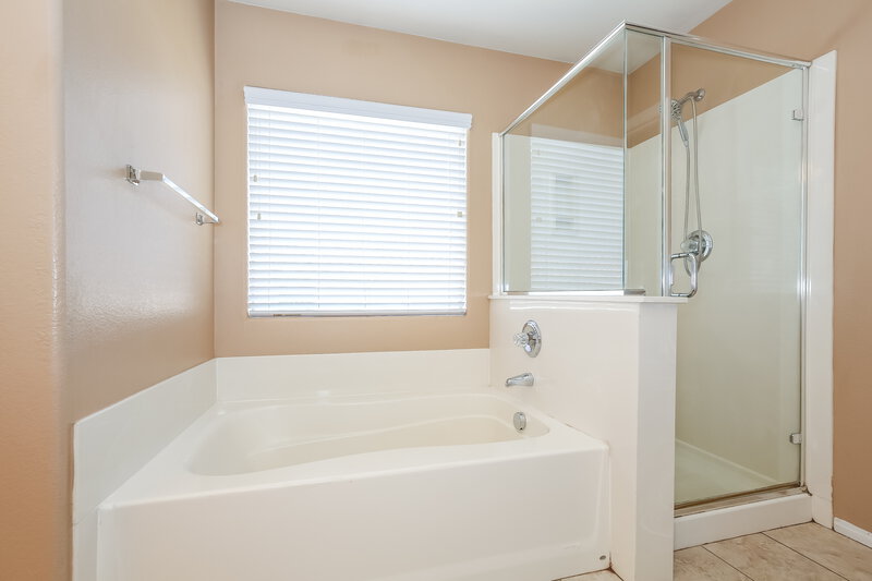 2,575/Mo, 6652 Evening Grosbeak Pl North Las Vegas, NV 89084 Main Bathroom View