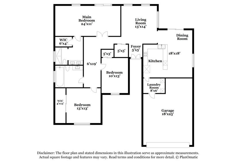 2,065/Mo, 6533 Faith Peak Dr Las Vegas, NV 89108 Floor Plan View