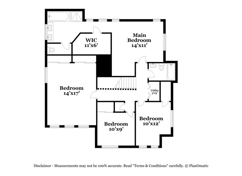 3,130/Mo, 5714 Old Colony Dr Las Vegas, NV 89139 Floor Plan View 2