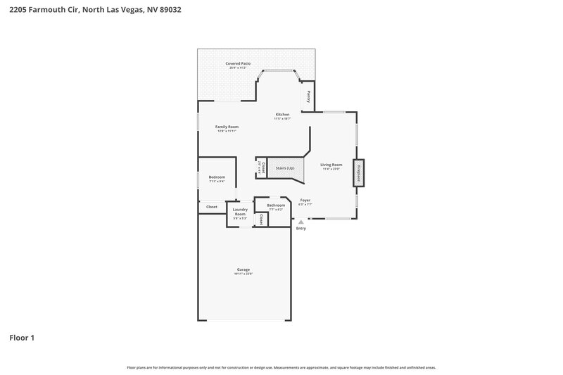 0/Mo, 2205 Farmouth Cir North Las Vegas, NV 89032 Floor Plan View