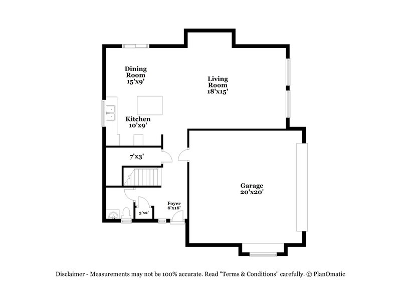 2,100/Mo, 6332 Tim English St North Las Vegas, NV 89031 Floor Plan View