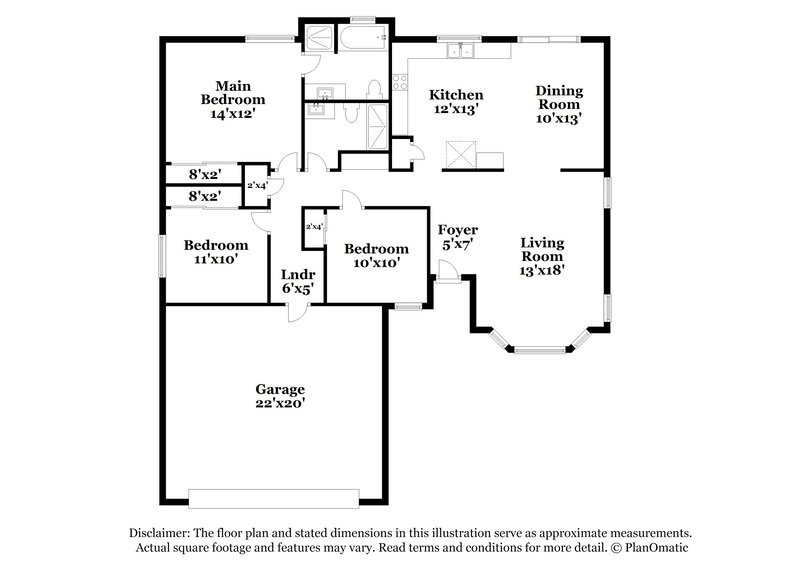 2,060/Mo, 5600 Shuttle Ct Las Vegas, NV 89103 Floor Plan View