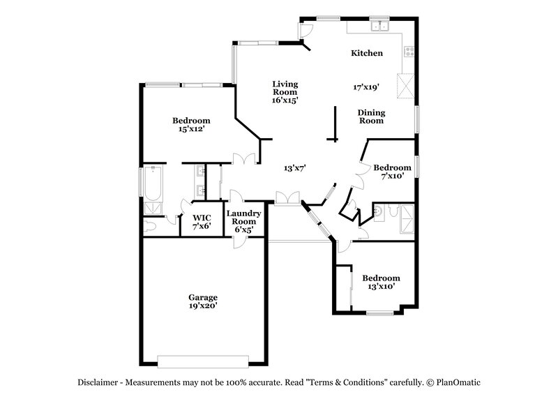 2,265/Mo, 405 Rocky Rd Henderson, NV 89015 Floor Plan View