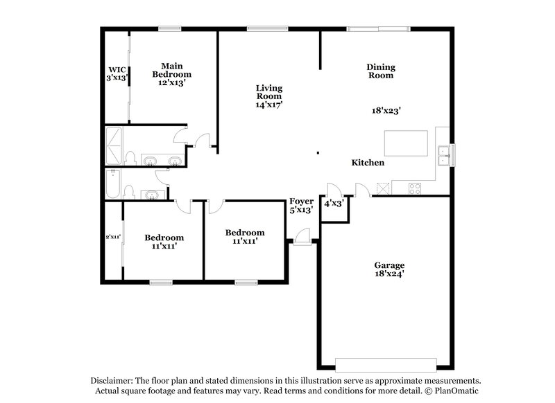 2,375/Mo, 832 Cherry Dr Henderson, NV 89002 Floor Plan View