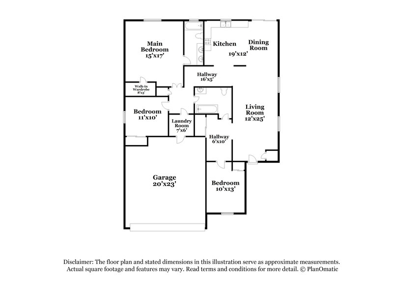 2,035/Mo, 3725 Ferrell St North Las Vegas, NV 89032 Floor Plan View