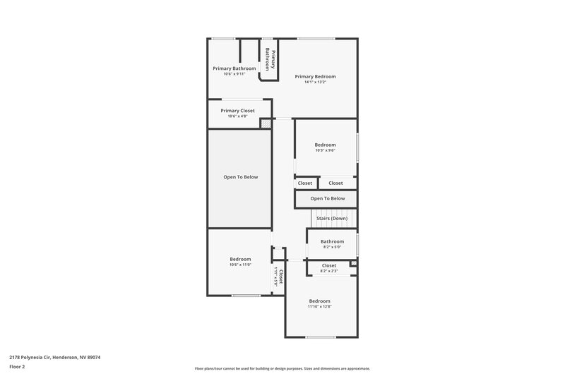 2,225/Mo, 2178 Polynesia Cir Henderson, NV 89074 Floor Plan View 2