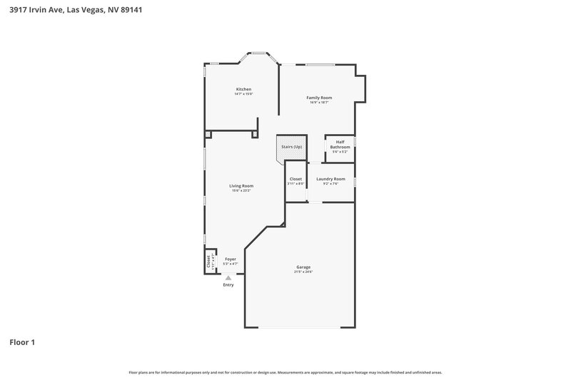 2,360/Mo, 3917 Irvin Ave Las Vegas, NV 89141 Floor Plan View