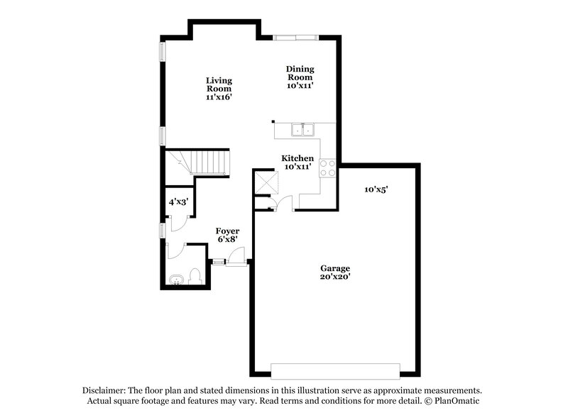 3,050/Mo, 1022 Shades End Ave North Las Vegas, NV 89081 Floorplan View