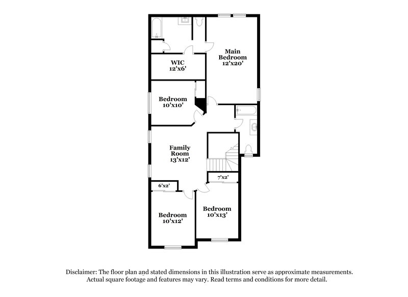 2,250/Mo, 6179 Fisher Creek Ct Las Vegas, NV 89139 Floor Plan View 2