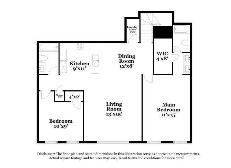 1,660/Mo, 5522 Jackpot Winner Ln Unit 101 Las Vegas, NV 89122 Floor Plan View