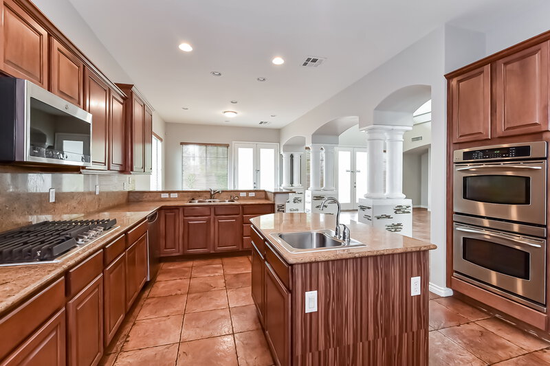 3,170/Mo, 9704 Bolton Landing Ct Las Vegas, NV 89178 Kitchen View 2