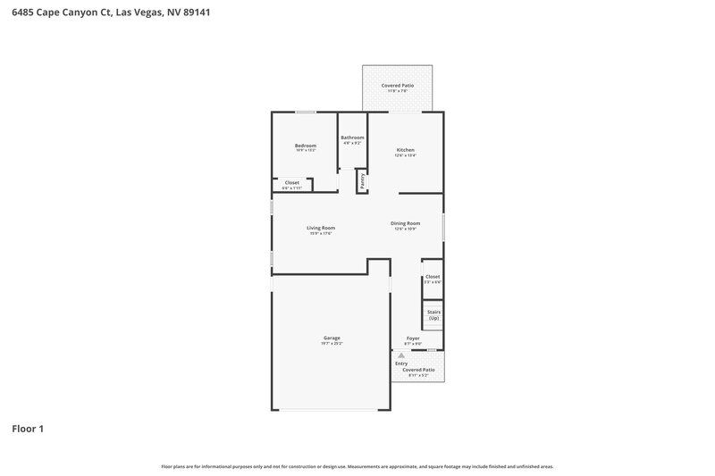2,575/Mo, 6485 Cape Canyon Ct Las Vegas, NV 89141 Floor Plan View