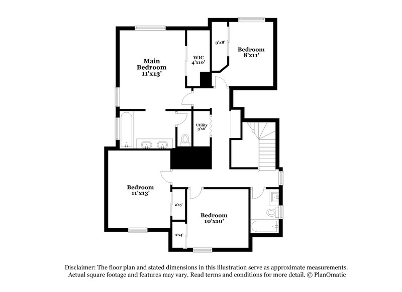 2,025/Mo, 7489 Dune Sunflower Ct Las Vegas, NV 89139 Floor Plan View 2