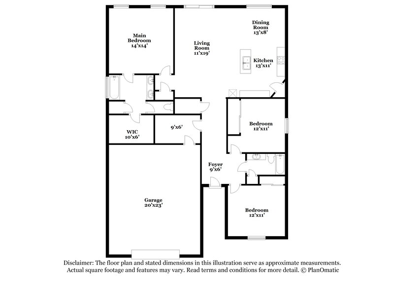 2,355/Mo, 909 Aspen Cliff Dr Henderson, NV 89011 Floor Plan View
