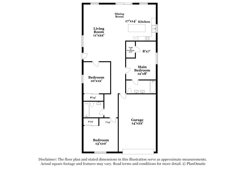 1,905/Mo, 8808 Spinning Wheel Ave Las Vegas, NV 89143 Floor Plan View