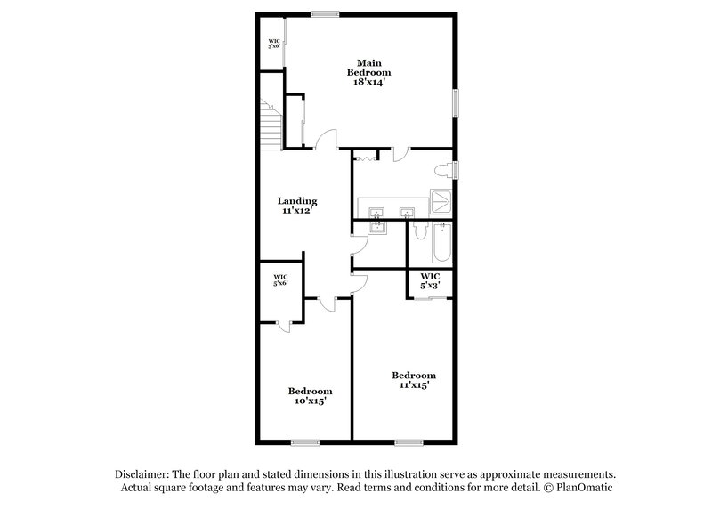 1,855/Mo, 5359 Hanging Tree Ln Las Vegas, NV 89118 Floor Plan View